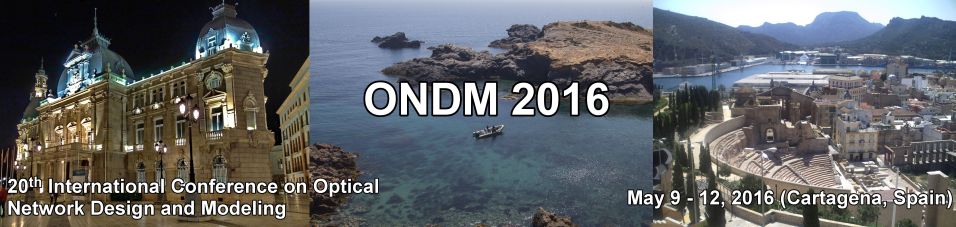 20th Conference on Optical Network Design and Modeling (ONDM 2016)
